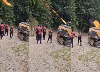 Aksioni i IKMT bashkë me policët, momenti kur mjetet e rënda u sulmuan me bomba molotov (VIDEO)