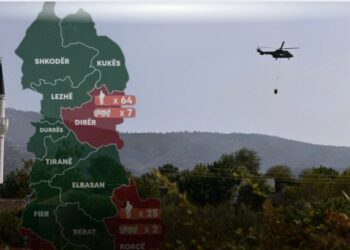 Zjarret vijojnë në Vlorë e Sarandë, apeli i fortë i ministrit Vengu: Duhet kujdes maksimal
