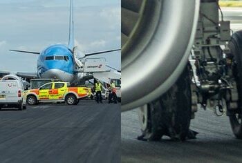 Tmerr në aeroportin e Korfuzit, goma e avionit shpërthen gjatë ngritjes