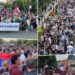 Tensione në Serbi, mbështetësit e Vuçiçit mbushin rrugët kundër protestuesve