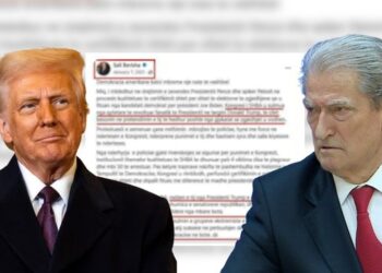 “Sulmoi Kongresin me fanatikë të revoltuar”/ Sot i thur lavde, por çfarë shkruante në 2021 Berisha për presidentin Trump?