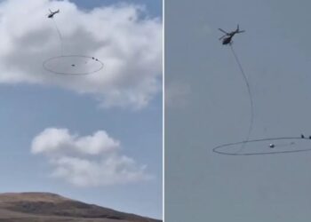 Menduan se po kërkonte një thesar, zbulohet misteri i helikopterit me “unazë gjigante” në Turqi