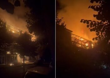 Dramatike në Peshkopi: Pallati përfshihet nga flakët, raportohet për 8 apartamente të djegura