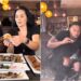 Video/ Po filmonin veten duke ngrënë, çifti i influencerave goditen nga makina në restorant