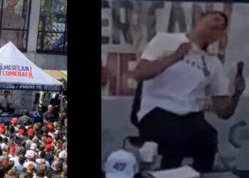 Pamje të rënda, publikohet në rrjetet sociale momenti kur aktivisti dhe aleati i Trump qëllohet në qafë