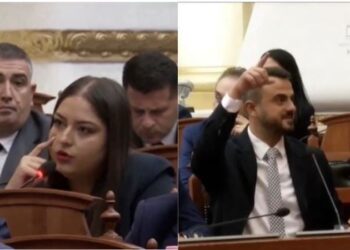 VIDEO/ “Si dole më e votuara në burg”, Sara Mila-Besart Xhaferrit: Ke qenë listëmbyllur ti, e ke marrë falas karrigen 