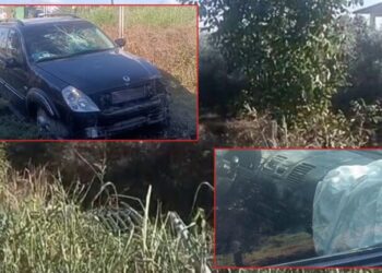 Fuoristrada “fluturon” 30 metra në ajër dhe përfundon në oborrin e një banese, dy të plagosur (VIDEO)