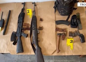 Të armatosur rëndë, me dylbi e radio policie, arrestohen dy persona në Tropojë