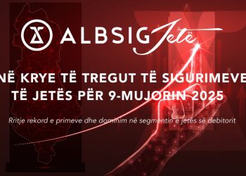 ALBSIG Jetë në krye të tregut të sigurimeve të jetës për 9-mujorin 2025