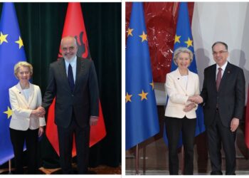 Takimi me Begajn dhe Ramën, Von der Leyen: Shqipëria, në rrugën e duhur drejt BE-së! Gati t’ju mbështesim