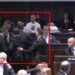 Tensione në parlamentin izraelit, një person tenton të ndërpresë fjalën e Donald Trump, nxirret me forcë nga sigurimi