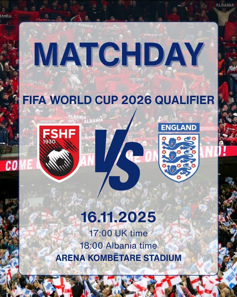 Sfida Shqipëri Angli  mesazhi i ambasadës britanike  Rrugëtim i jashtëzakonshëm për të dyja skuadrat