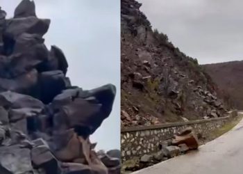“Gurët gjigantë po na rrezikojnë jetën!” Deputeti Çelaj kërkon ndërhyrje në aksin Fierzë-Bajram Curri