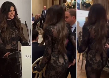 VIDEO-Shpërthen rrjeti/ Ambasadorja e SHBA në Athinë ngjall debat me veshjen e saj, shkon në takimin diplomatik me fustan tranparent..