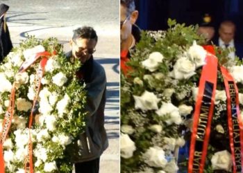 VIDEO/ Erion Veliaj ‘nuk harron’ Fatos Nanon, dërgon nga qelia kurorën me lule në nderim të ish-kryeministrit