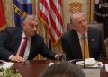 VIDEO/ Batuta e Orban për zëdhënësen e Shtëpisë së Bardhë në takimin me Trump: A mund ta marr me vete në Hungari?