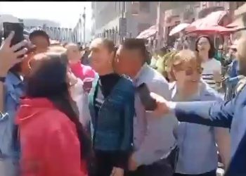 VIDEO e sikletshme, qytetari puth dhe tenton të prekë nga../ Sigurimi reagon me vonesë për presidenten