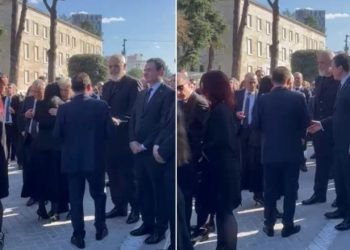 Fatos Nano përcillet në banesën e fundit, Xhoana Nano takon Ramën e Kurtin jashtë Pallatit të Kongreseve 