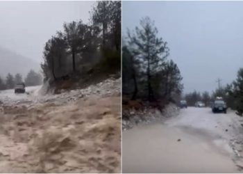 VIDEO- Reshjet e shiut në Shkodër! Shembet masivi me inerte, bllokohen pesë makina dhe 9 persona