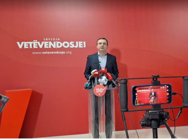 Kurti flet pas fitores  Triumfoi populli i Kosovës  të ecim përpara pa vonesë