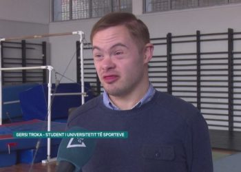 Një student ndryshe tek sportet, 25-vjeçari Gersi Troka “mposht” sindromën “down”