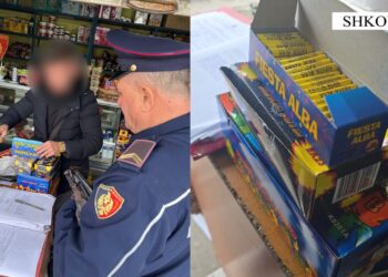 Policia sekuestron 44 kuti me fishekëzjarre, procedohet penalisht pronarja e dyqanit