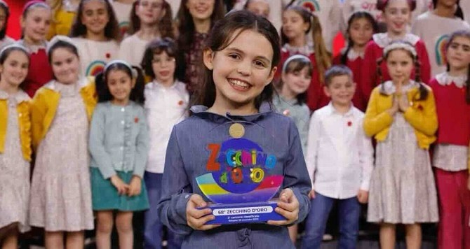 9 vjeçarja me origjinë shqiptare triumfon në Festivalin e Zecchino D Oro