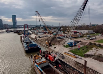 Projekti i mbështetur nga Kina për ndërtimin e urës në Beograd nxit kritika për fshehje të kontratave