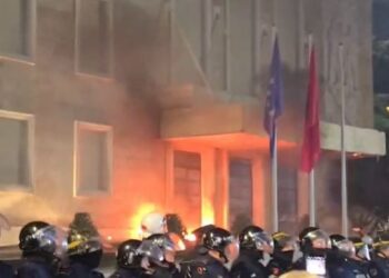 Dhuna e PD ndaj policisë, shoqërohet një nga militantet e Berishës