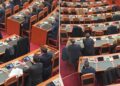 VIDEO-Sesioni i ri parlamentar/ Opozita bllokon foltoren e Kuvendit, 6 deputetë nuk i bashkohen aksionit