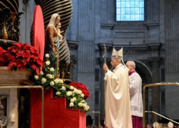 E nis Vitin e Ri me meshën solemne, Papa Leoni: Të lutemi të gjithë së bashku për paqe