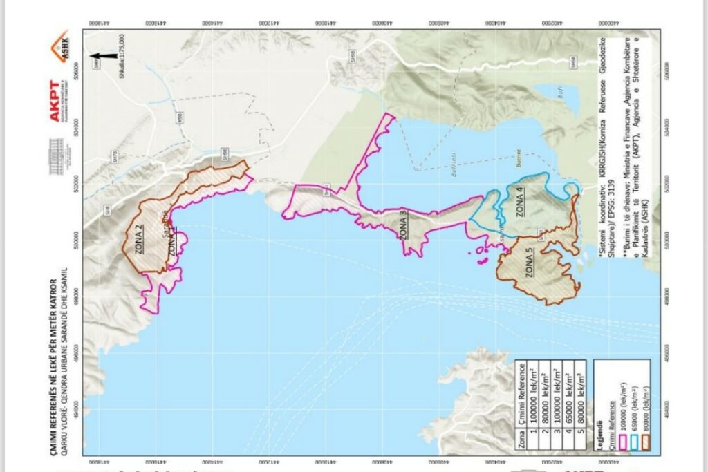 Fshatrat më të shtrenjtë  Sa do jenë çmimet fiskale nga Lalëzi në Dhërmi  Ksamil e Velipojë