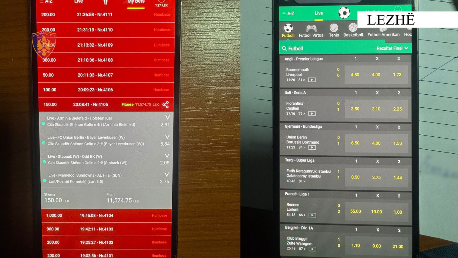Vinin baste sportive në disa ambiente në Lezhë  arrestohet 32 vjeçari  procedohet miku i tij