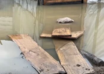 Reshjet përmbytin Qarkun e Lezhës, familje të izoluara në Kurbin