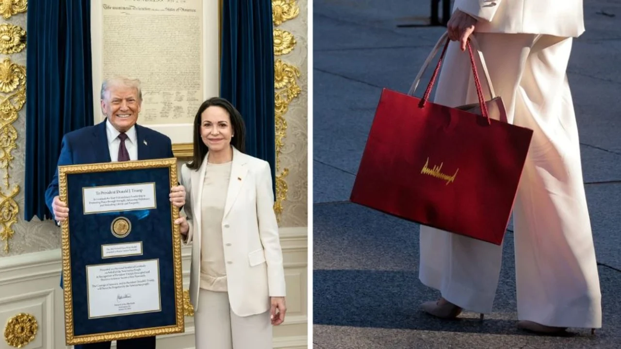 I fali Trump it çmimin e saj Nobel për Paqen  por  çfarë mori në këmbim Machado 