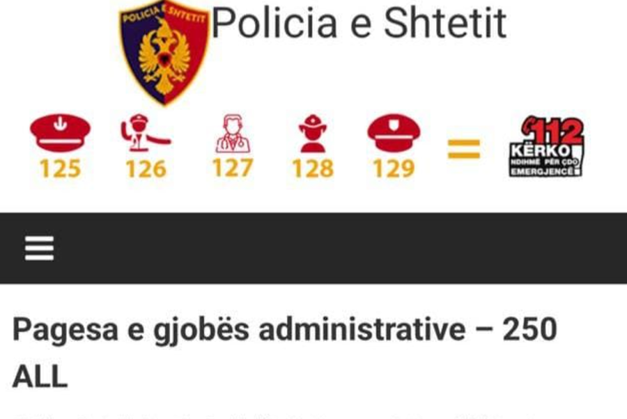 Policia ngre alarmin  Kujdes nga mesazhet mashtruese për gjoba automjetesh që imitojnë faqen zyrtare