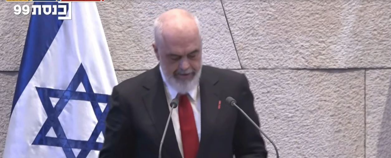  Jam i dyti pas Trump që mbaj fjalim këtu    Rama në parlamentin izraelit  Falenderime të përzemërta për fjalët që keni shprehur ndaj Shqipërisë
