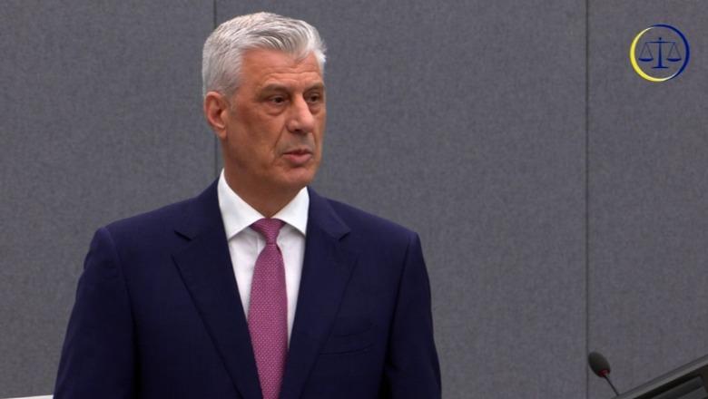 Fjala e plotë e Hashim Thaçit në Hagë  S mund të isha indiferent ndaj masakrave të Millosheviçit ndaj vendit tim