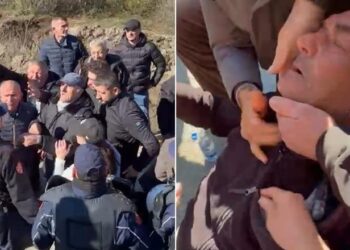 Prej 3 javësh protestë kundër resortit të Bashkim Ulajt, banorët e Rrjollit përplasen ashpër me policinë, të moshuarit i bie të fikët në mes të turmës