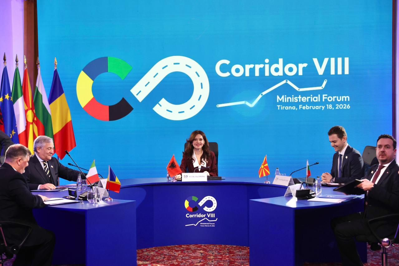 Spiropali në Ministerialin e Tiranës  Korridori VIII  aset strategjik për Europën  Shqipëria nyje e besueshme e projektit