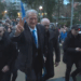 Protesta e PD, Sali Berisha mbërrin në selinë blu (VIDEO)