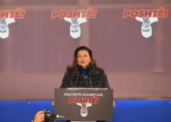 “Të mos e braktisim këtë vend të bekuar”, aktorja Rajmonda Bulku mban fjalën e parë në protestën e PD