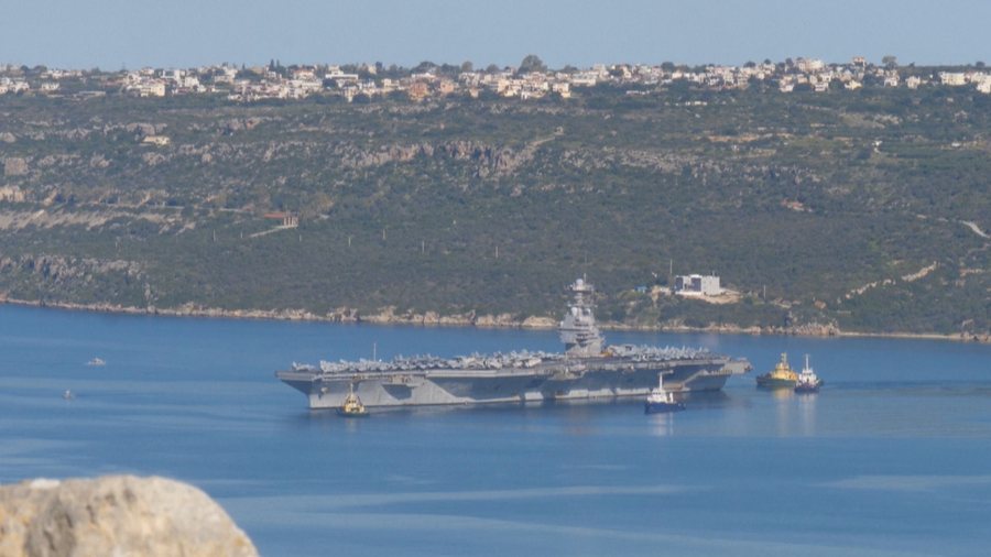 Luftë apo marrëveshje bërthamore  Aeroplanmbajtësja amerikane niset nga Kreta në Lindjen e Mesme