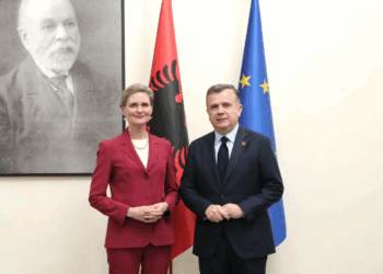 “Krenarë që do presim samitin e NATO-s”, Balla takim me VanHorn: Diskutuam dhe për interesin e kompanive amerikane për investime në Shqipëri