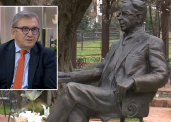 Debati me Bujar Hudhrin për monumentin e Kadaresë, Brataj: Botuesi aty ishte, pse nuk foli?