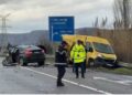 FOTO/ Aksidenti i rëndë në superstradën Lezhë-Milot, 2 persona në spital, si paraqitet gjendja e tyre