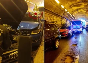 Mbi 80 automjete përplasen me njëra-tjetrën brenda një tuneli në Itali, dalin pamjet nga aksidenti (VIDEO)