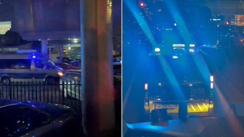 Nis futja e tifozëve në  PGE Arena   ultrasit e Shqipërisë shoqërohen nga forca të shumta policie