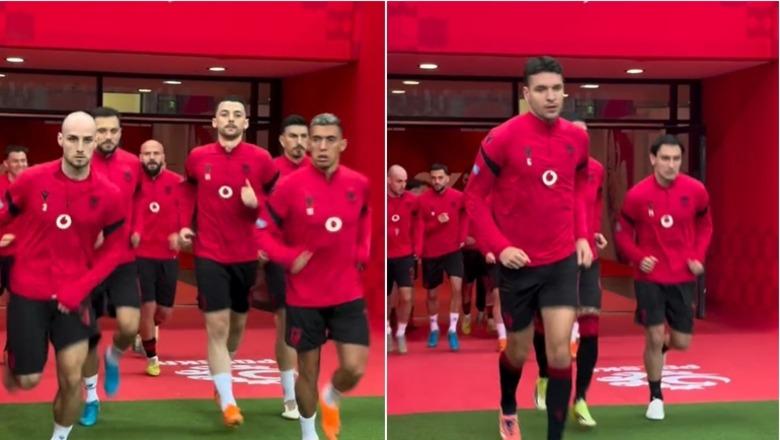 Si e presin tifozët Kombëtaren kuqezi gjatë daljes në fushën e blertë në Varshavë  VIDEO 