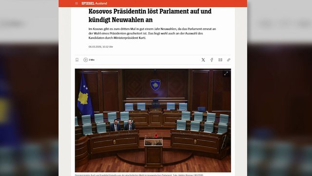 Gazeta gjermane  Der Spiegel  analizon situatën në Kosovë  Kurti  politikan autoritar